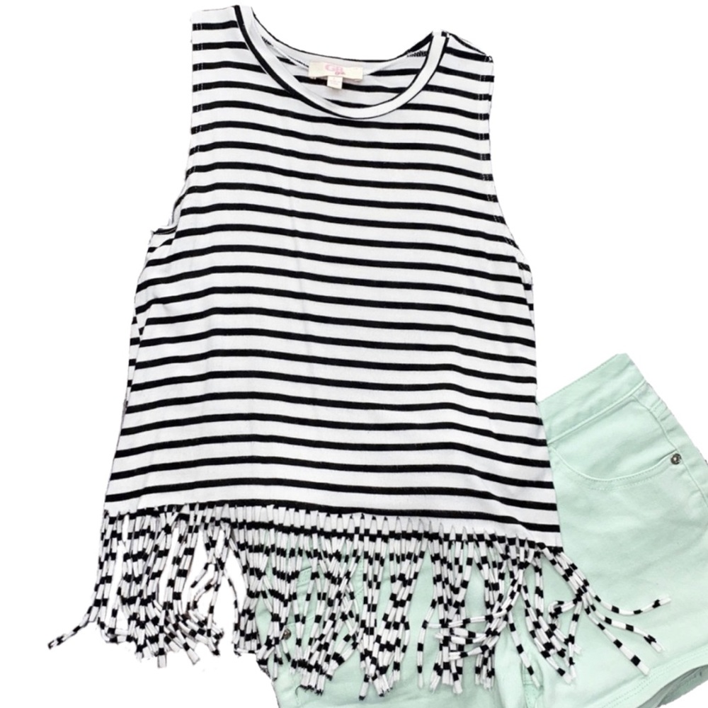 Girls Gianni Bini Fringe Top / shirt